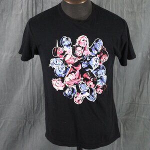 WWE Shirt - Raw vs Smackdown Spiral Head Graphic - Men's Small